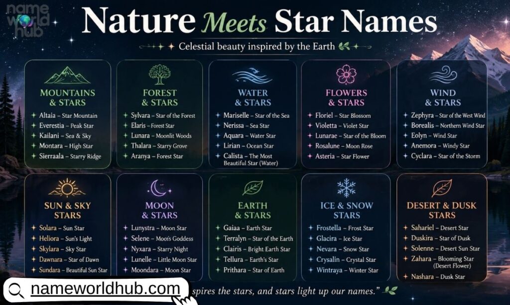 Nature Meets Star Names