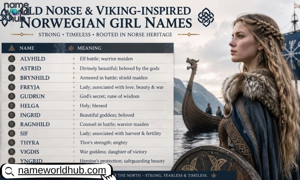 Old Norse & Viking-Inspired Norwegian Girl Names