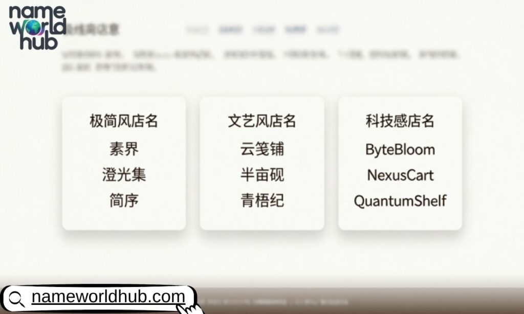 Online Store Names