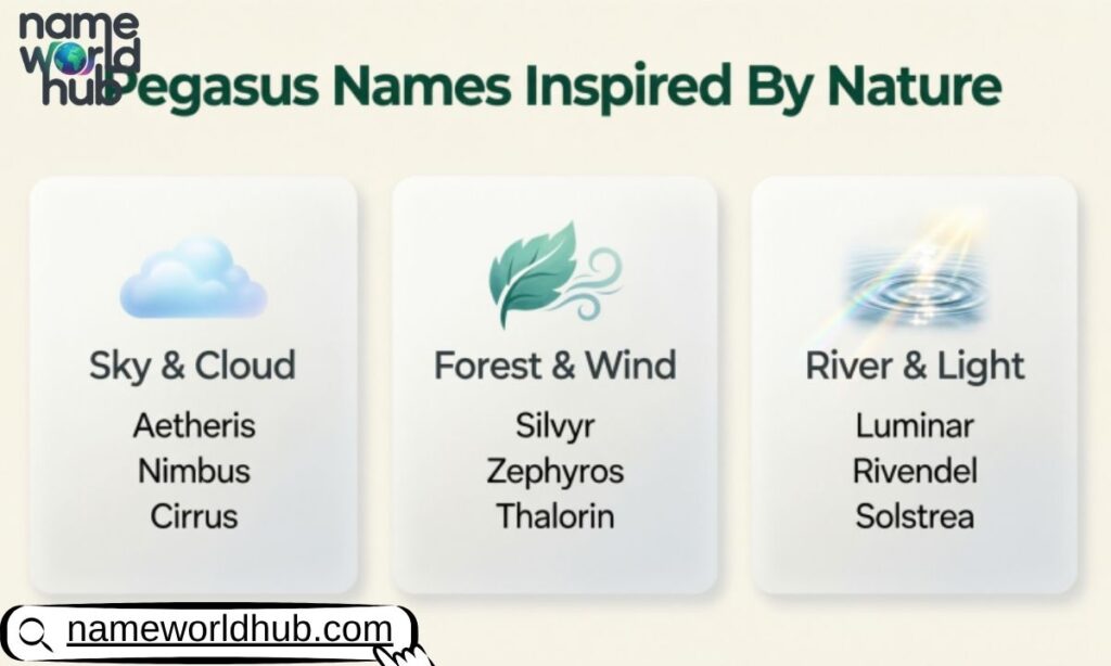 Pegasus Names Inspired By Nature