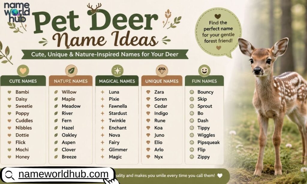 Pet Deer Name Ideas