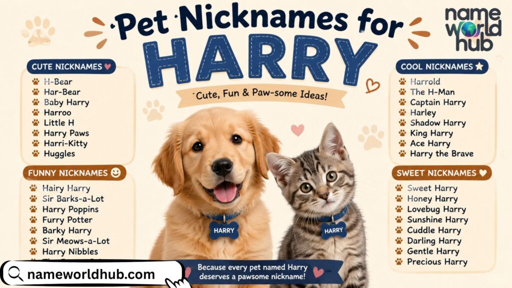 Pet Nicknames for Harry