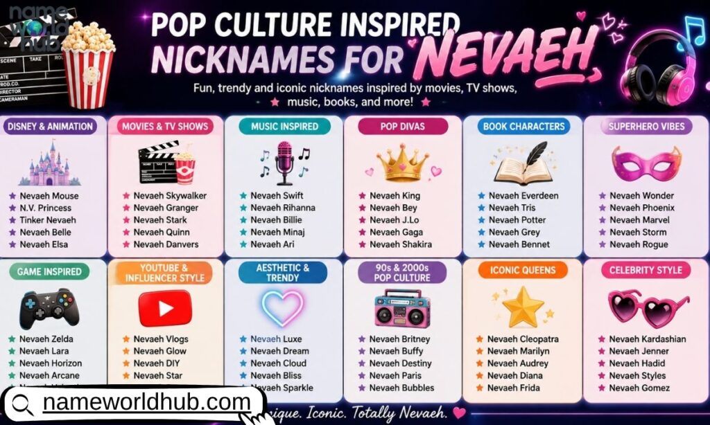 Pop Culture Inspired Nicknames for Nevaeh