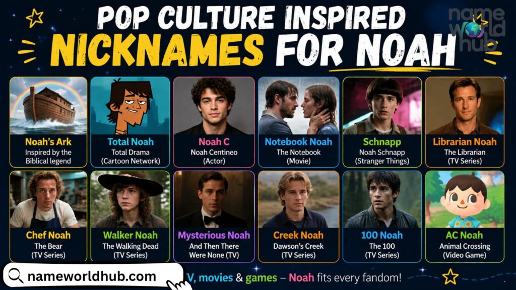 Pop Culture Inspired Nicknames for Noah