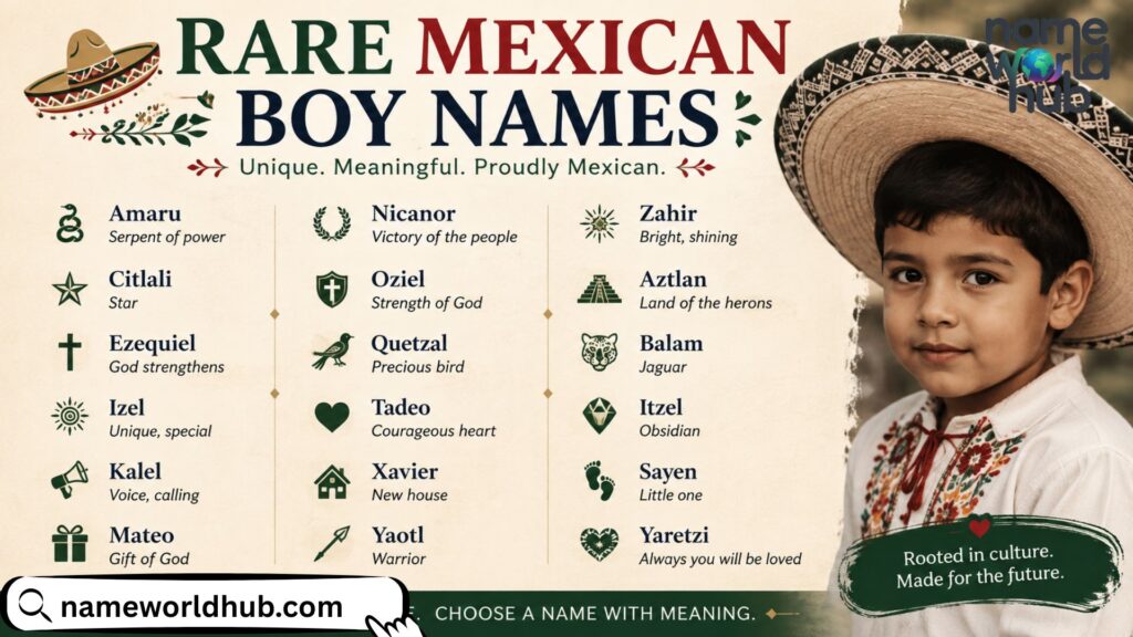 Rare Mexican Boy Names