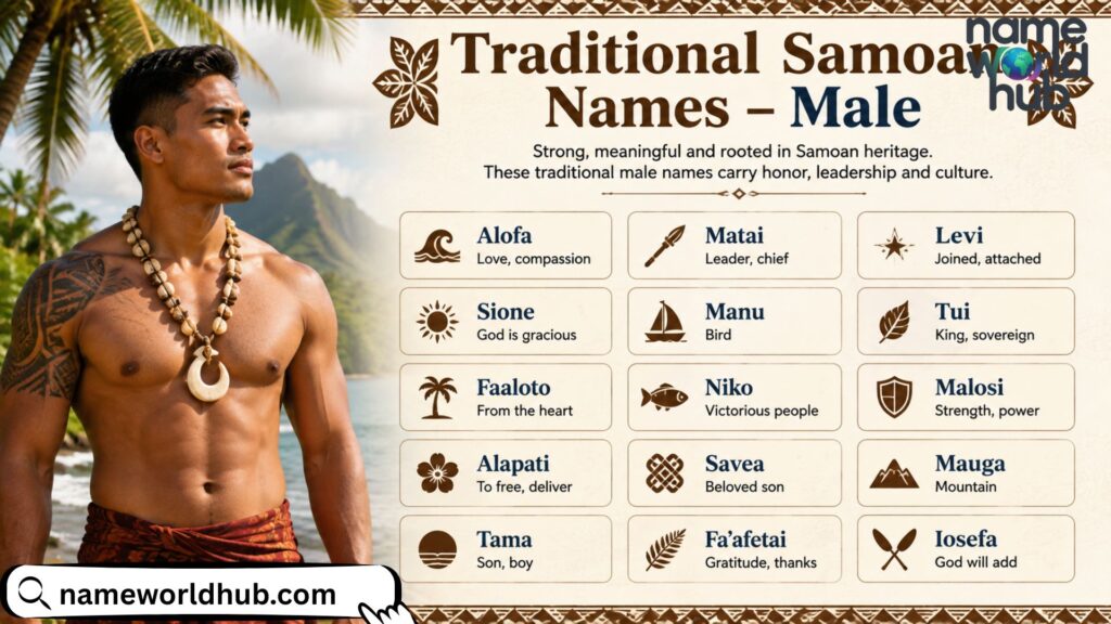 Traditional Samoan Names – Male