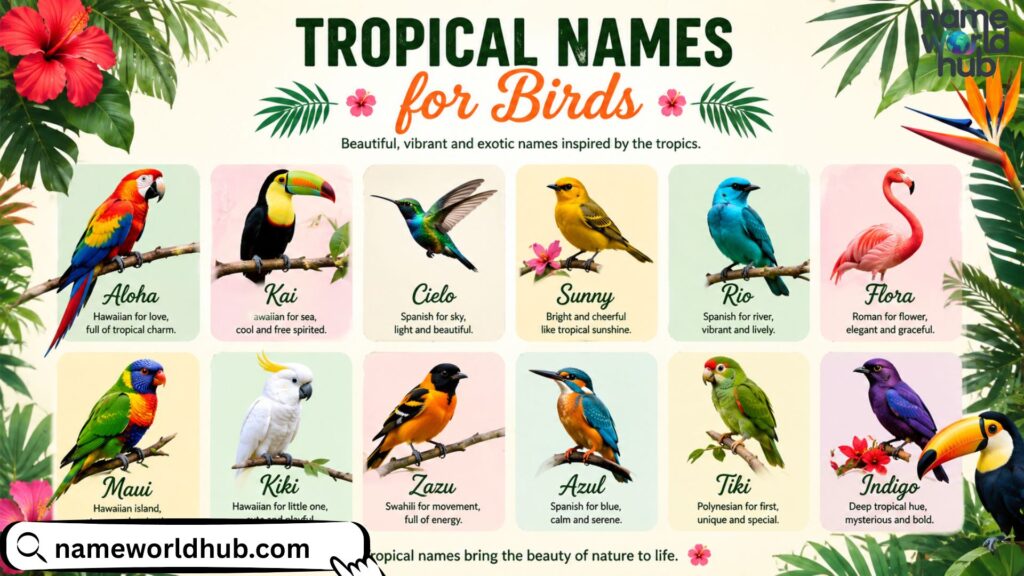 Tropical Names for Birds