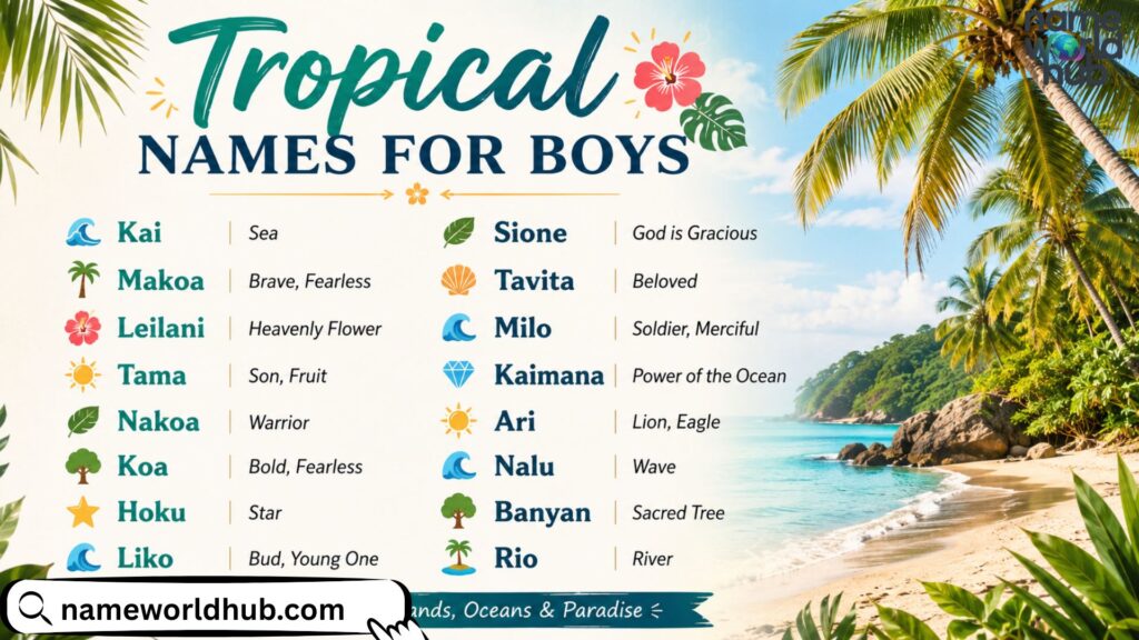 Tropical Names for Boys