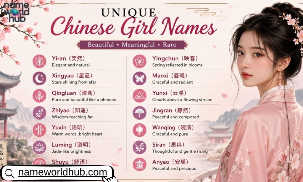 Unique Chinese Girl Names