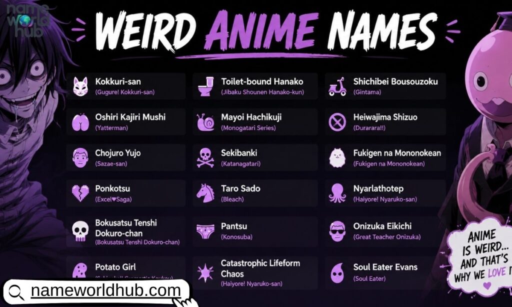 Weird Anime Names