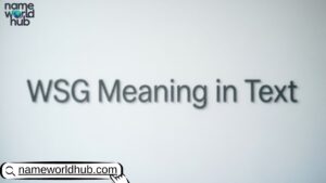 WSG Meaning in Text