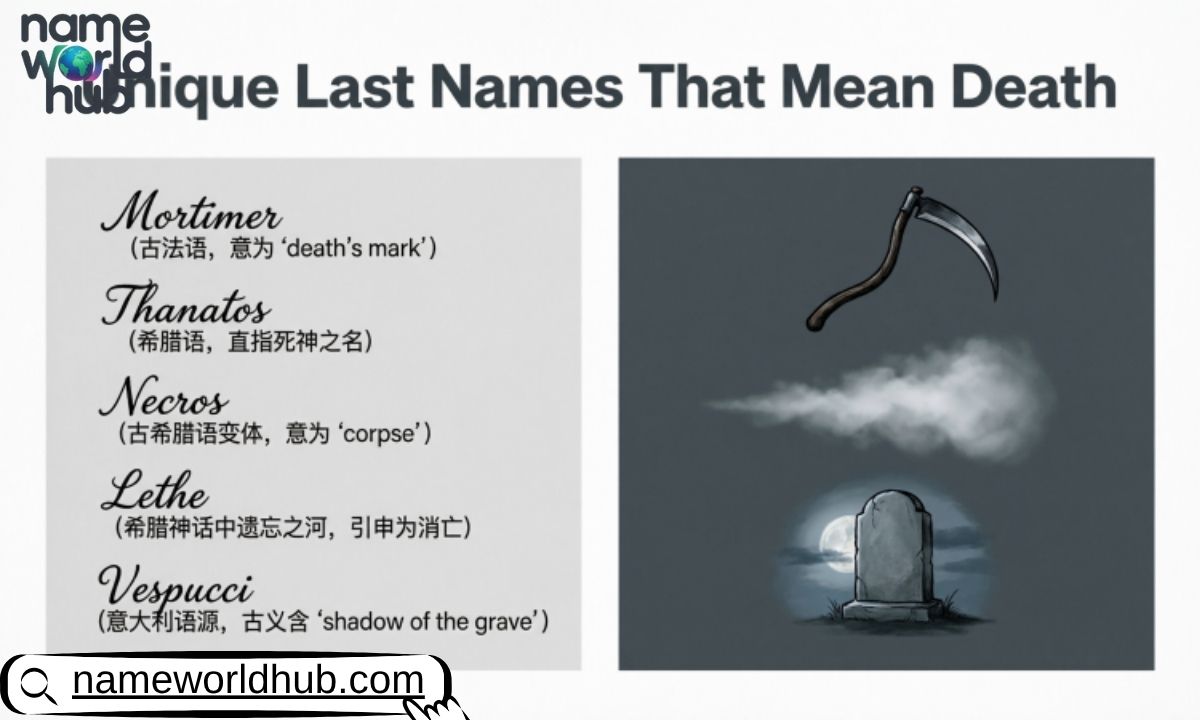 Unique Last Names That Mean Death