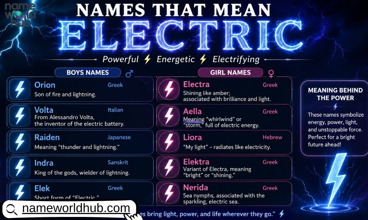 Names That Mean Electric