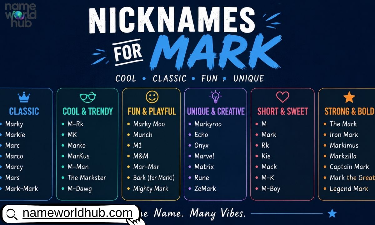 Nicknames for Mark
