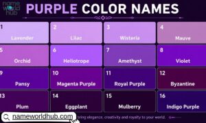 Purple Color Names